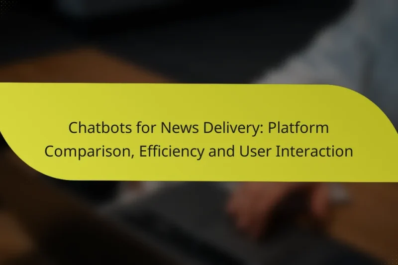 Chatbots for News Delivery: Platform Comparison, Efficiency and User Interaction