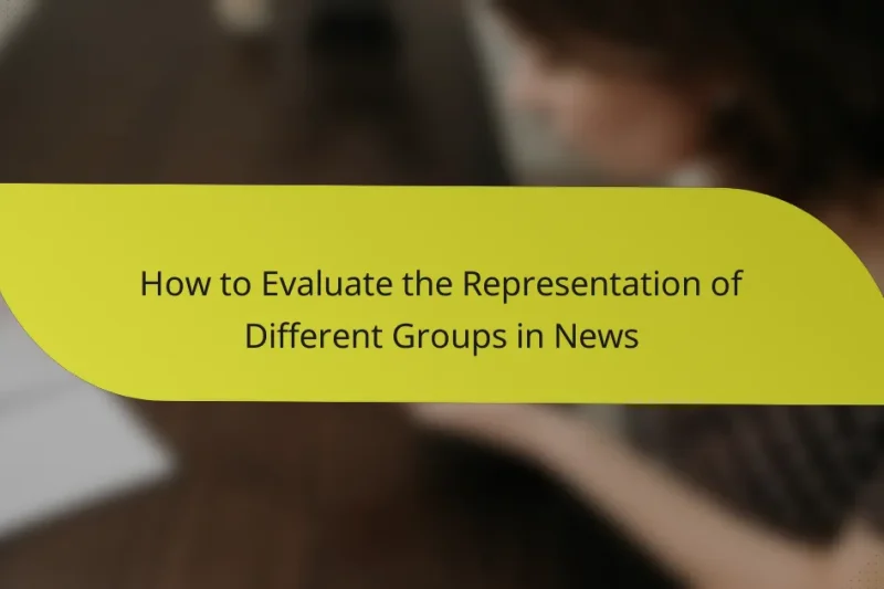 How to Evaluate the Representation of Different Groups in News